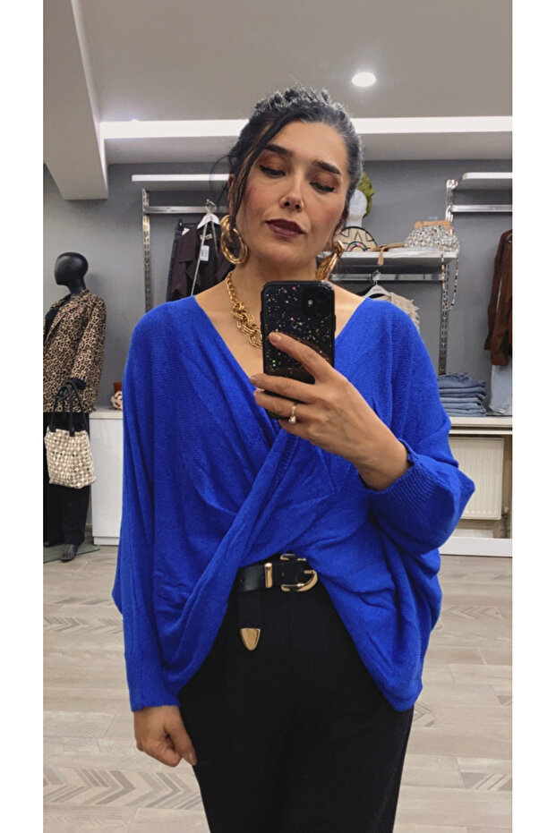 çapraz salaş bohem bluz - 3