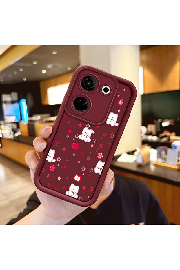 جراب هاتف من السيليكون الناعم بنمط الفاكهة متوافق مع كاميرا تكنو كامون 20 مع حماية للكاميرا - 2