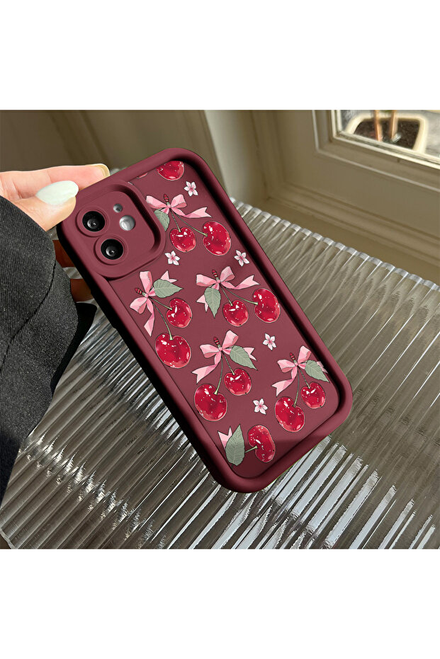 جراب هاتف من السيليكون الناعم بنمط الفاكهة متوافق مع كاميرا تكنو كامون 20 مع حماية للكاميرا - 4