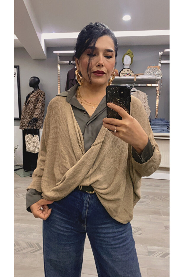 çapraz salaş bohem bluz - 5