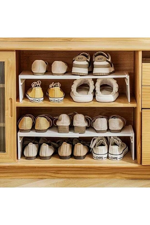 رف خزانة قابل للتوسيع، رف مساعد قابل للتوسيع للمطبخ، موفر للمساحة وقابل للتكديس - 6