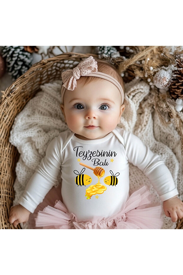 Aunt's Honey Double Gift Packaged Long Sleeve Snap-On Baby Bodysuit