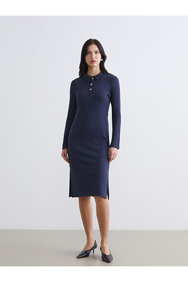 Collared Knit Dress