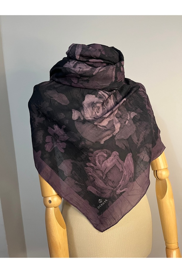 Winter Bloom Bambu Kraş Şal-İpekhan - 2