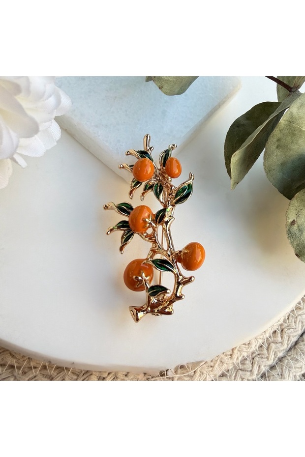 Mandalina Dalı Broş - 1
