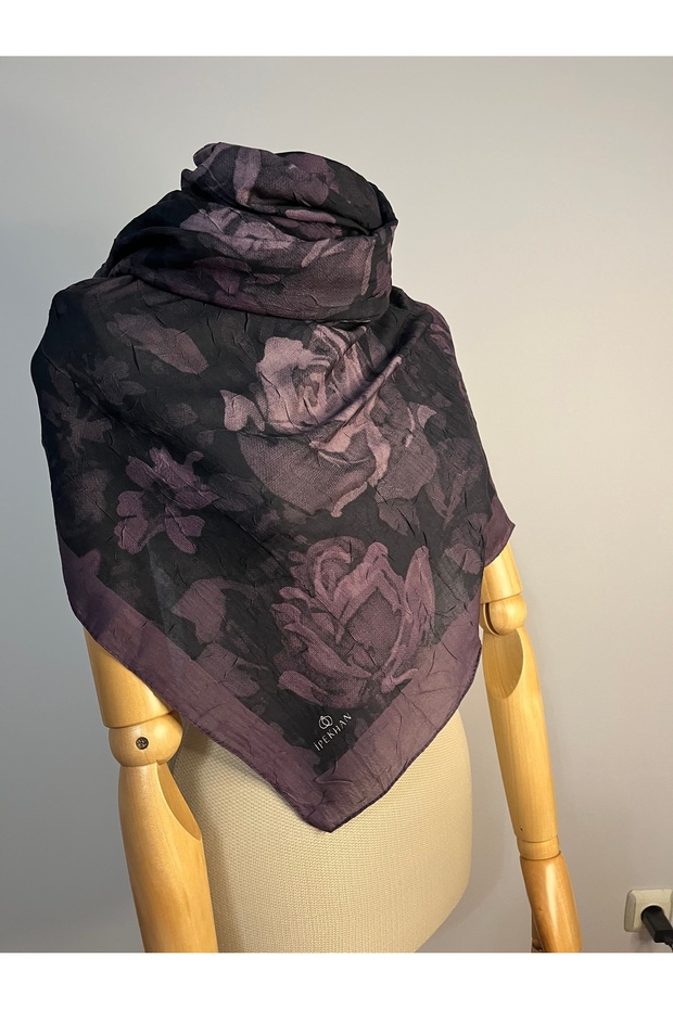 Winter Bloom Bambu Kraş Şal-İpekhan - 3