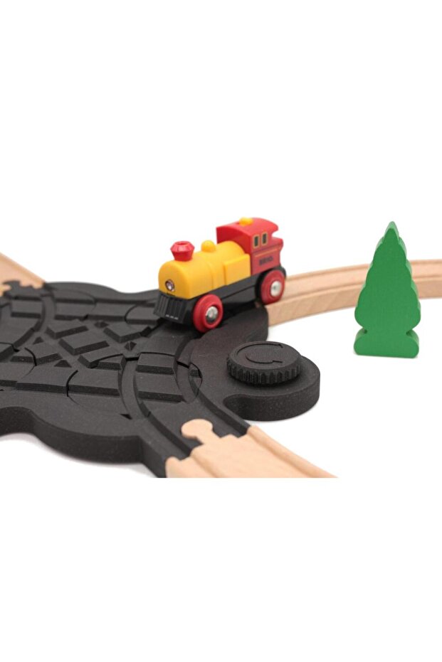 Rotating Switch Wooden Train Intersection - 6