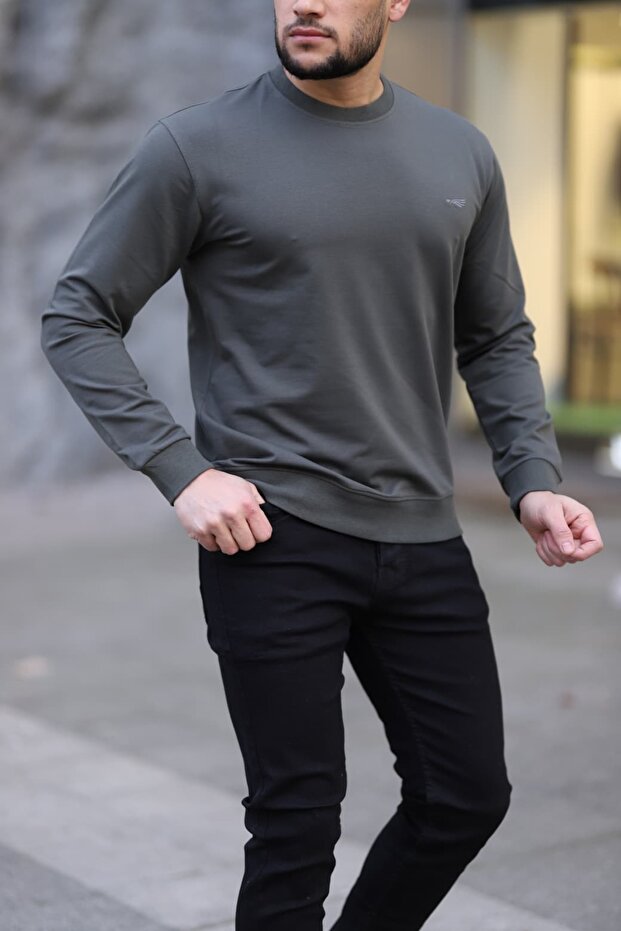 طاقم الرقبة الأساسية البلوز الرجال - 1