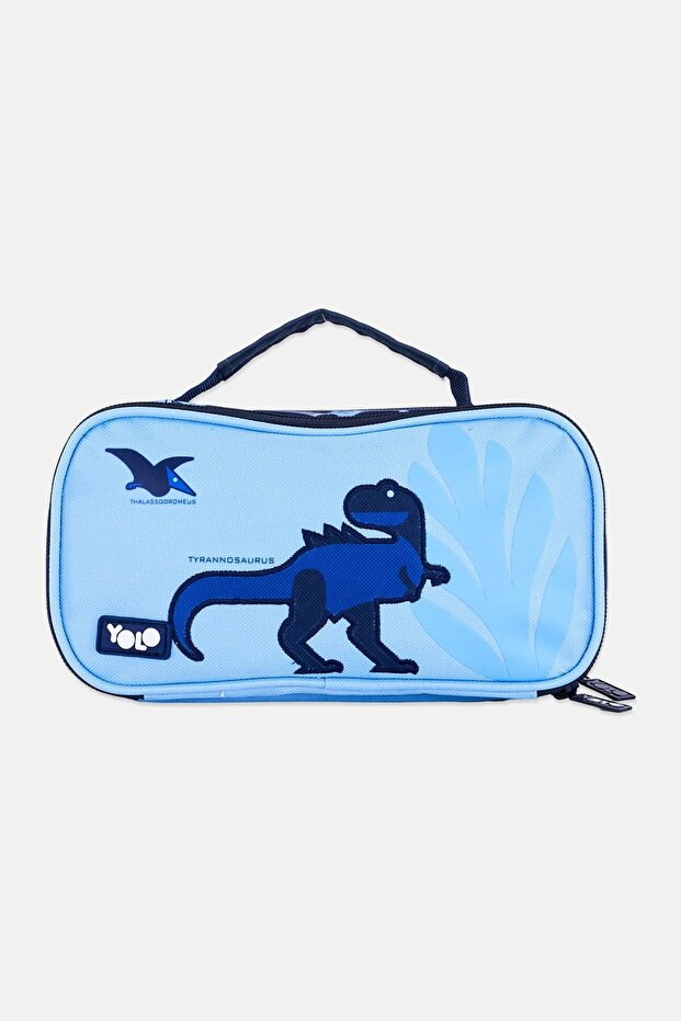 Dinosaur Pencil Case, Blue