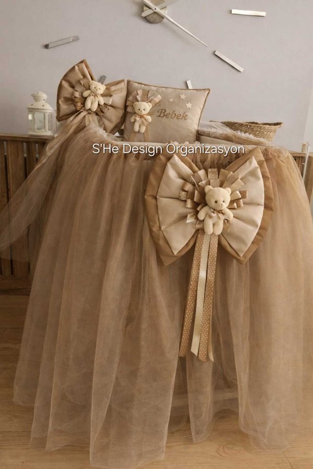 Hospital Incubator Skirt/Cradle Decoration/Foot Tip Bow/Mother Bed End Bow/Jewelry Pillow