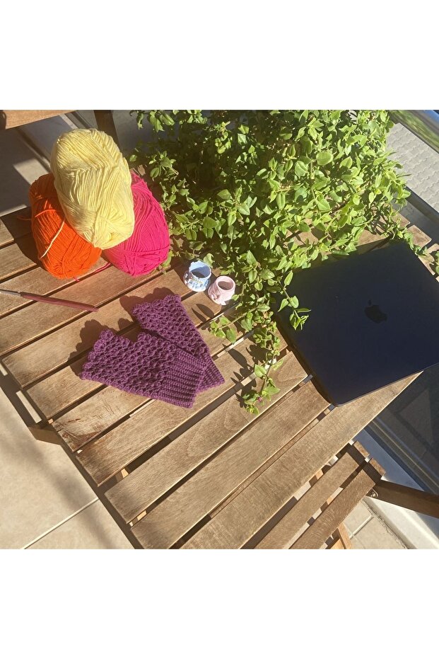 El örgüsü parmaksız eldiven - 2