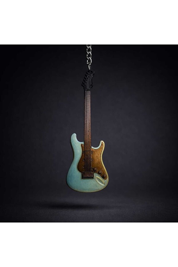 Electric Guitar Keychain Bag Ornament Charm