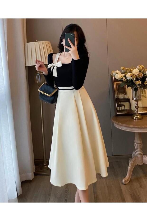 فستان ناعم لونين - 4