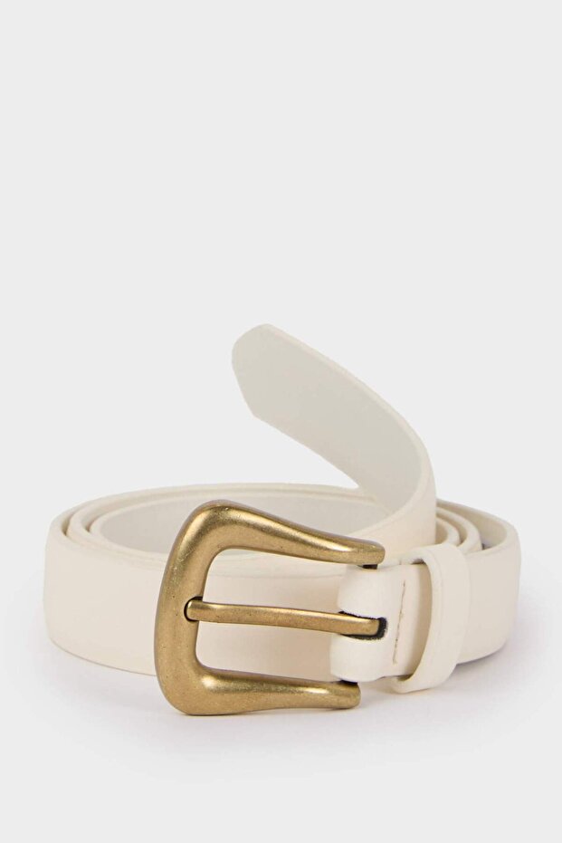 Women's Faux Leather Casual Belt E7926Axns