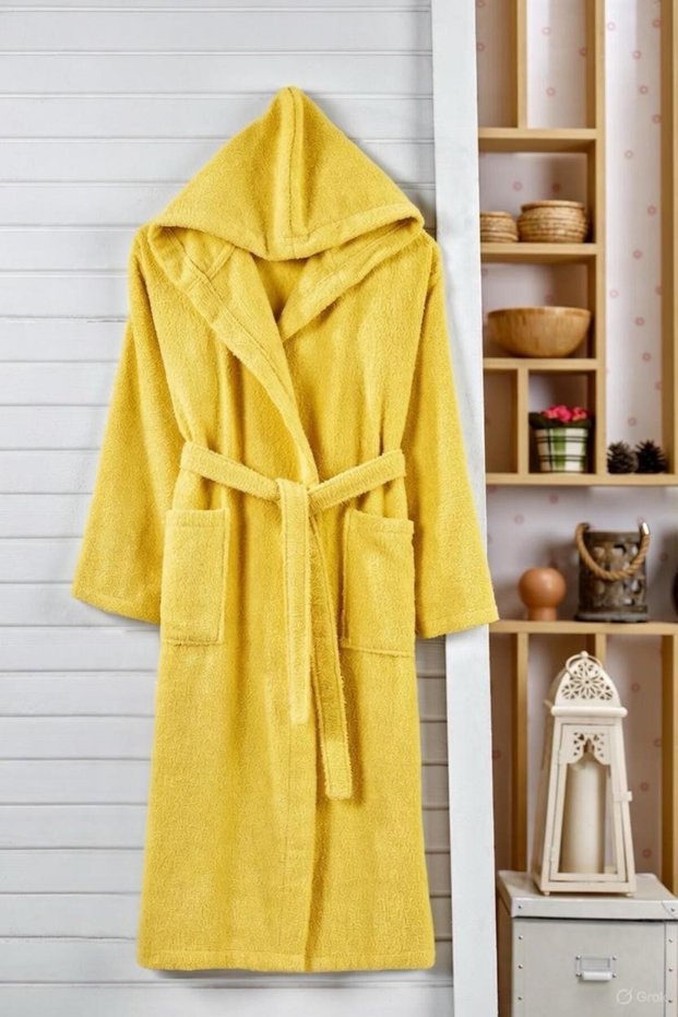 Hooded Women's and Men's Bathrobe 100% Cotton (XS-S-M-L-XL-2XL-3XL-4XL)