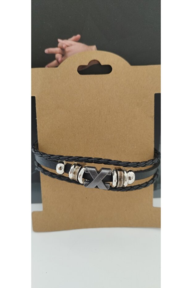 Punk Style Gothic Bracelet, Adjustable Faux Leather Bracelet, Suitable for Both Men and Women