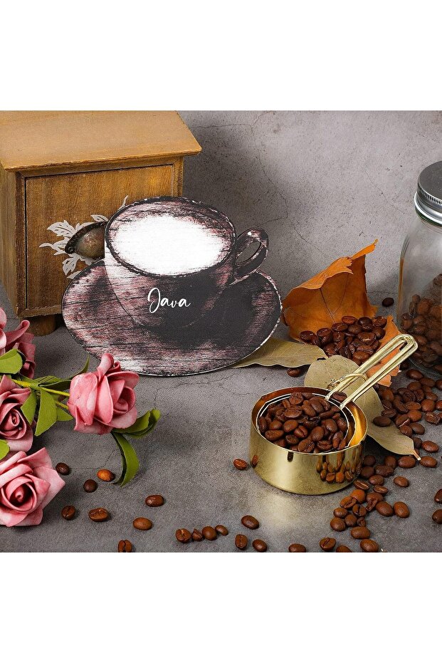 3-Piece Latte Java Mocha Coffee Cup Sign Set - 7