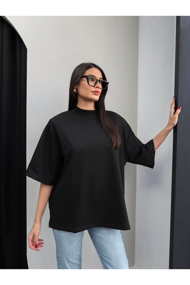 Vatkalı Oversize Tshirt - 4