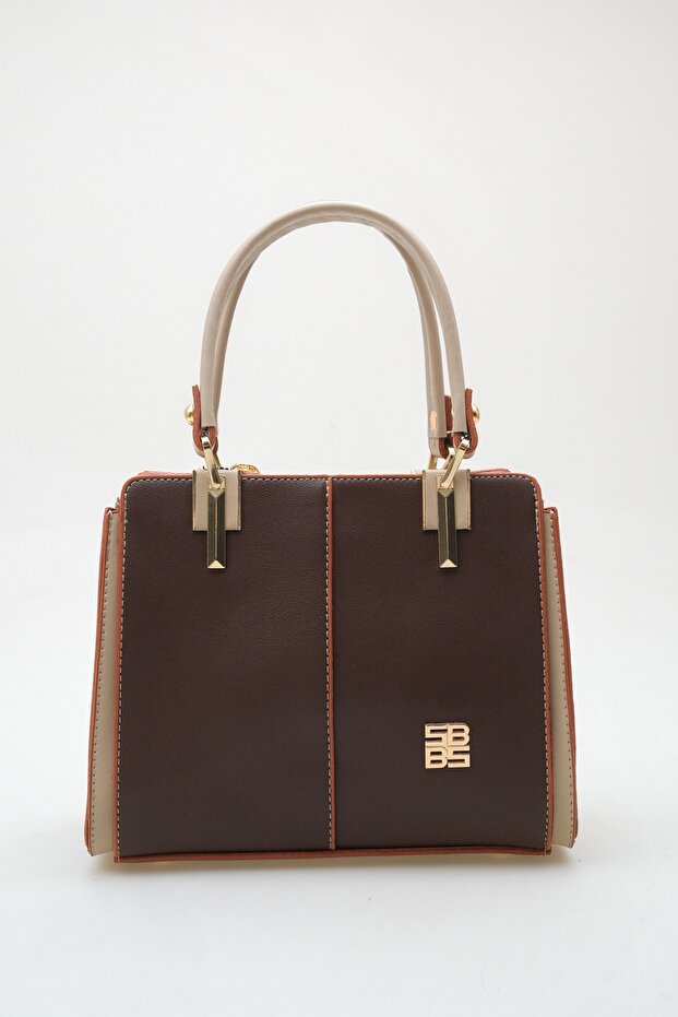 Women's Special Design Double Color Hand and Shoulder Bag