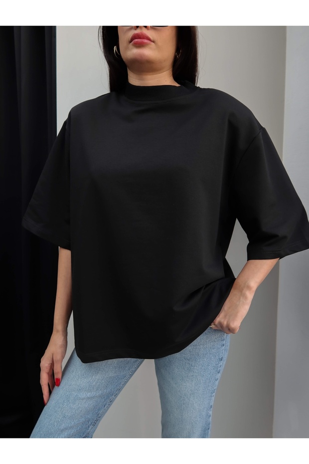 Vatkalı Oversize Tshirt - 3