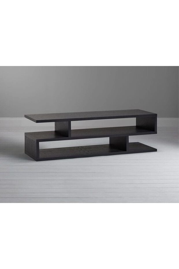 Black MSR-CT Modern TV Stand with Coffee Table for Laptop Computer, Multifunctional Systems