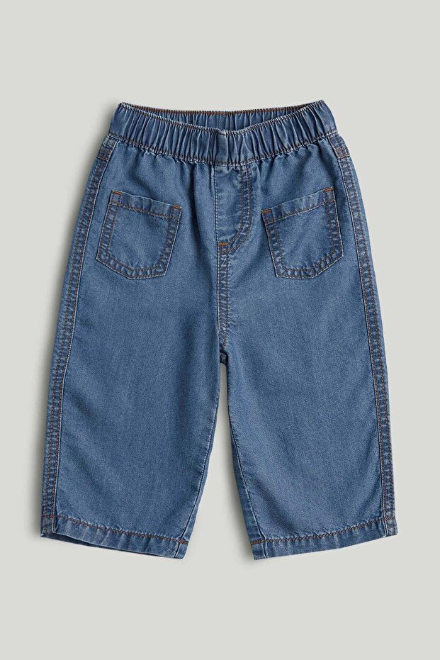 Barrel-Leg Denim Jeans