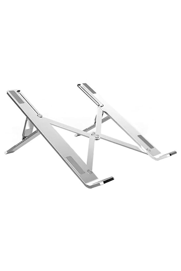 Laptop Stand with 360° Rotating Base | Adjustable Carbon Steel Holder for Desk | Foldable & Portabl