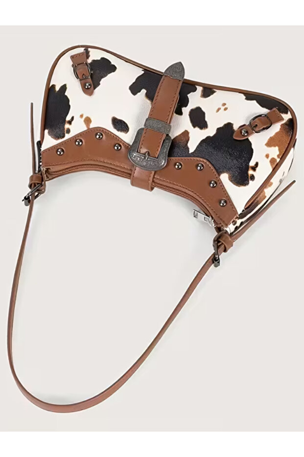 Cow Pattern Cowboy Bag - 5