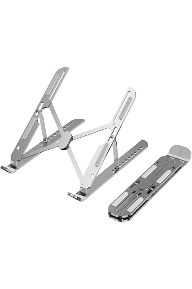 Adjustable Laptop Stand, Portable Aluminium Foldable Riser for Desk, Ventilated Cooling Holder Compu