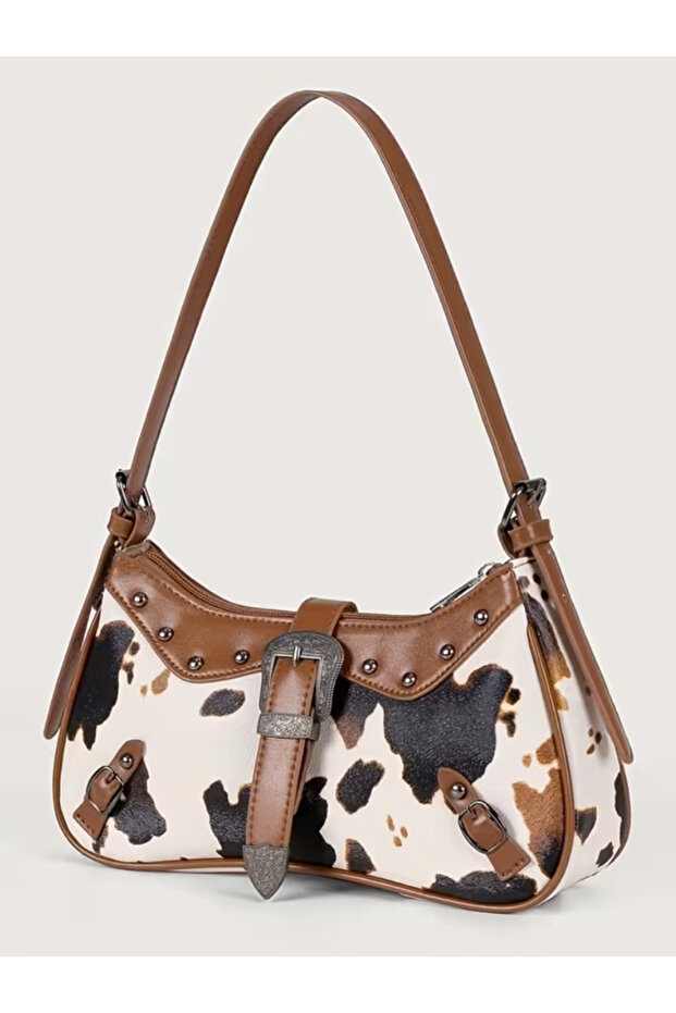 Cow Pattern Cowboy Bag - 4