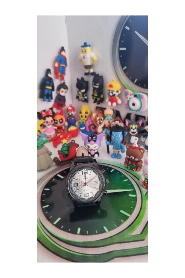 Leather Strap Men's Watch - 1