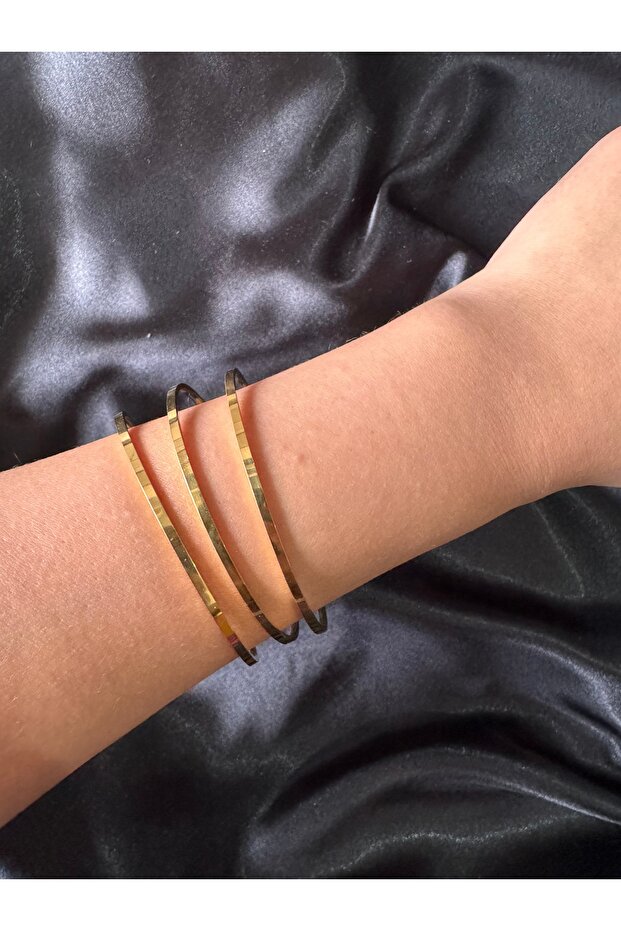 3’lü Çelik Ajda bilezik - 5