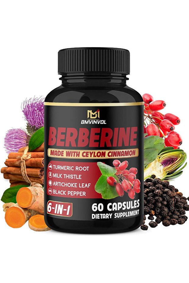 Berberine Supplement 4700mg - Highest Potency with Ceylon Cinnamon, Turmeric