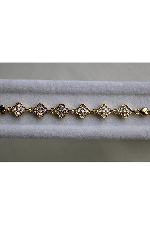 Yonca Model Taşlı Çelik Bilek - 4