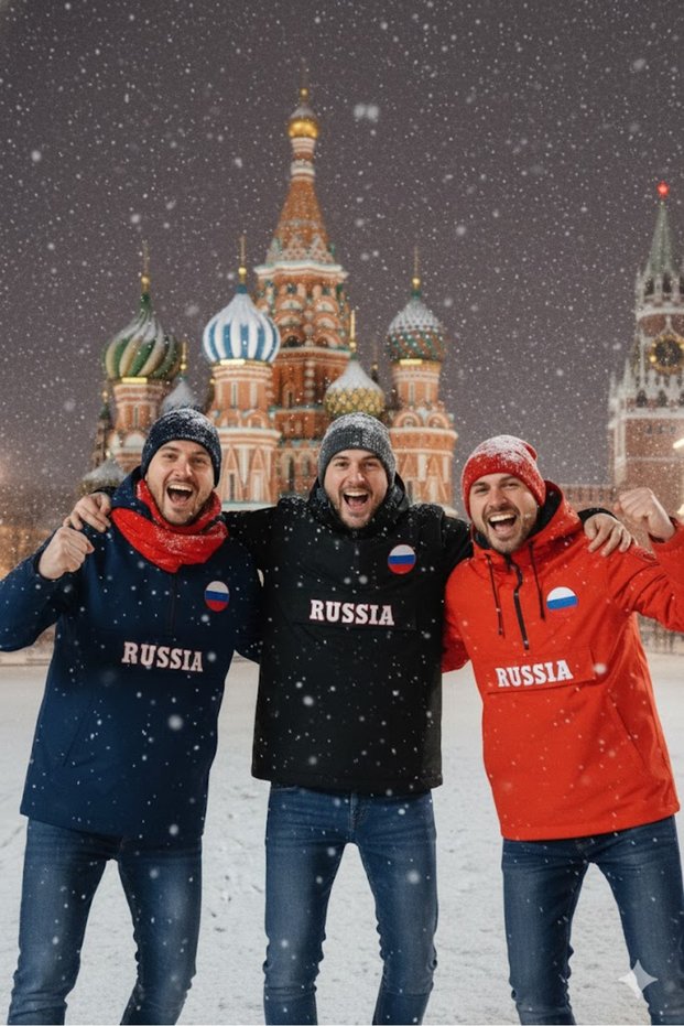 Russia Half Zipper Raincoat