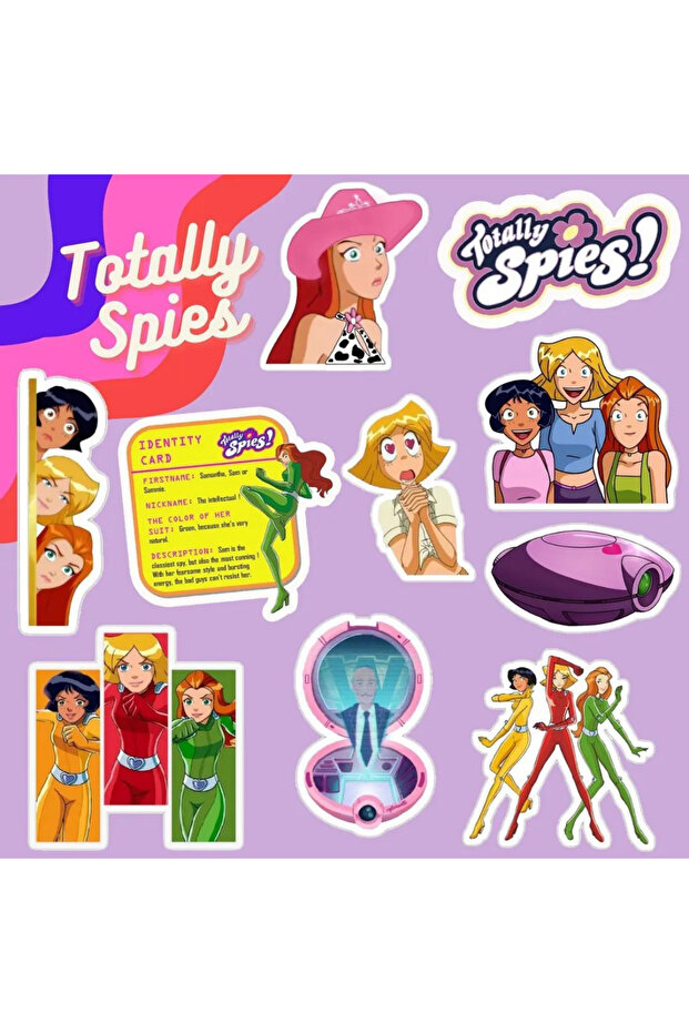 Totally Spies Sticker Set | Laptop Notebook Phone Sticker Journal
