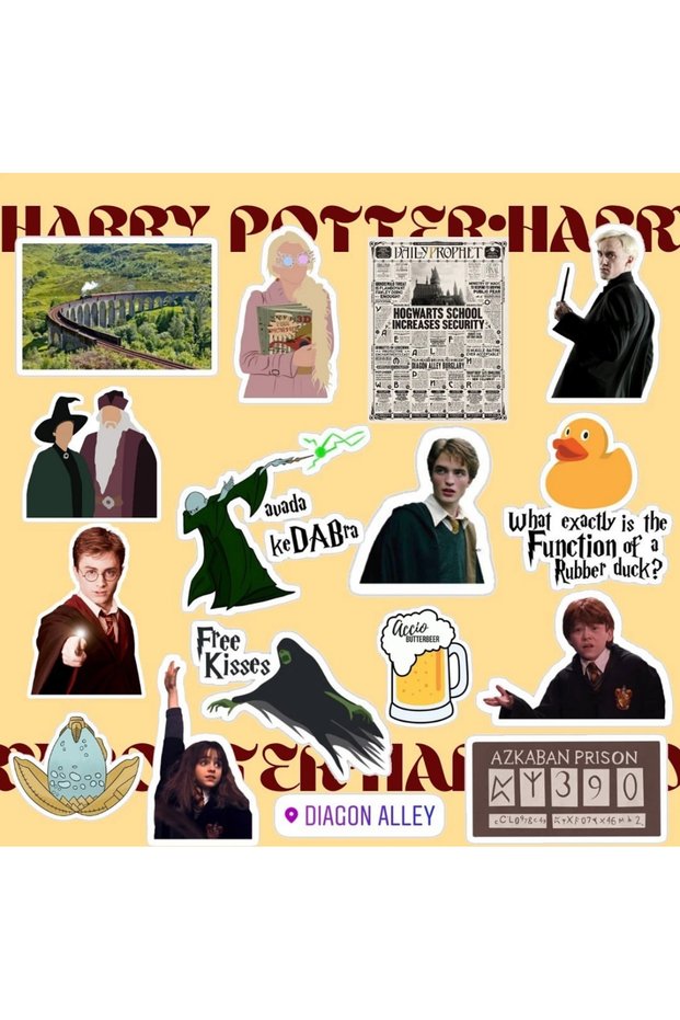 Harry Potter Sticker Set | Laptop Notebook Phone Sticker Journal