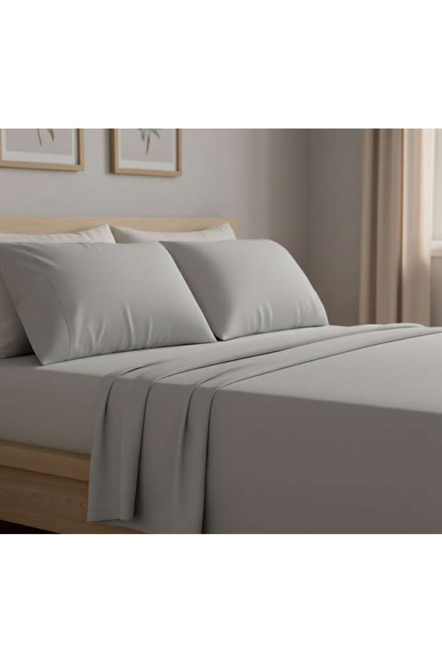 100% Cotton Satin 120X200+30 cm Fitted Sheet Set