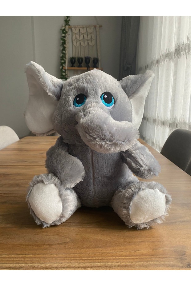 Plush Sitting Elephant 30 cm