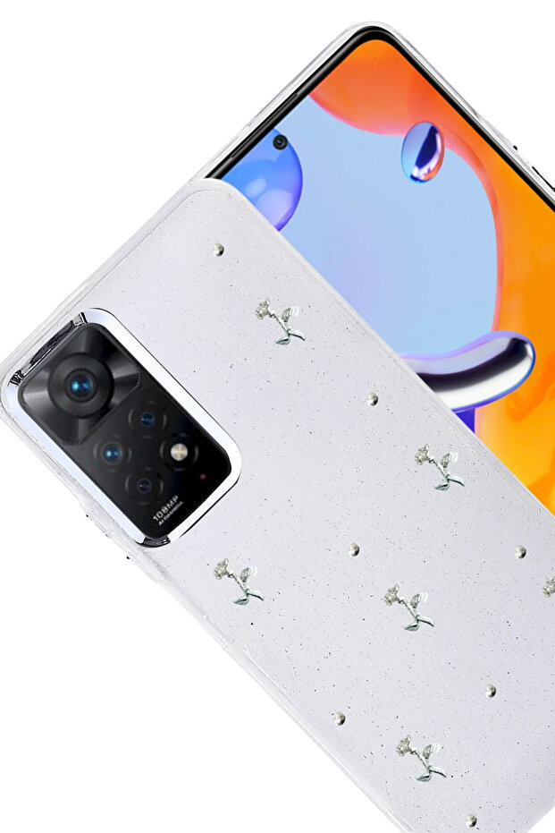 غطاء SPTRNS Xiaomi Redmi Note 11 Pro بنمط الفيونكة - (04134) نمط 4 - 2