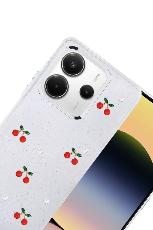 غطاء SPTRNS Xiaomi Redmi Note 14 4G بنمط الفيونكة - (04040) نمط 9 - 3