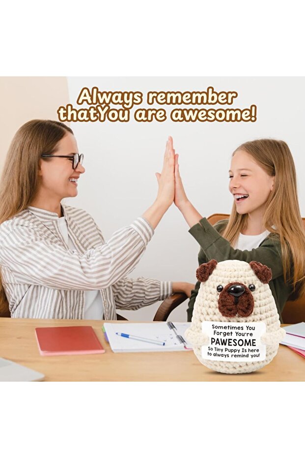 كلب كروشيه صغير إيجابي - 4