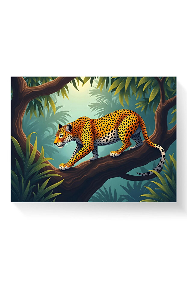 Tablou - Leopard în copac - 2