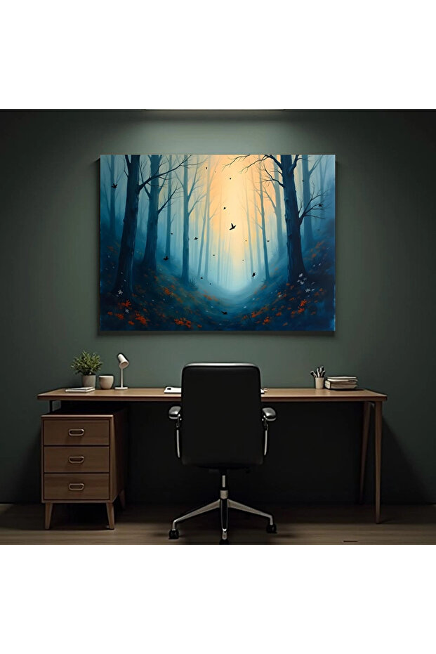 Tablou - Pădure seara - 3