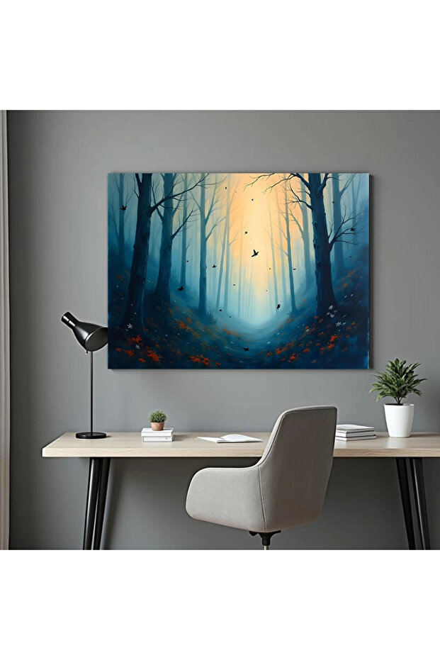 Tablou - Pădure seara - 1