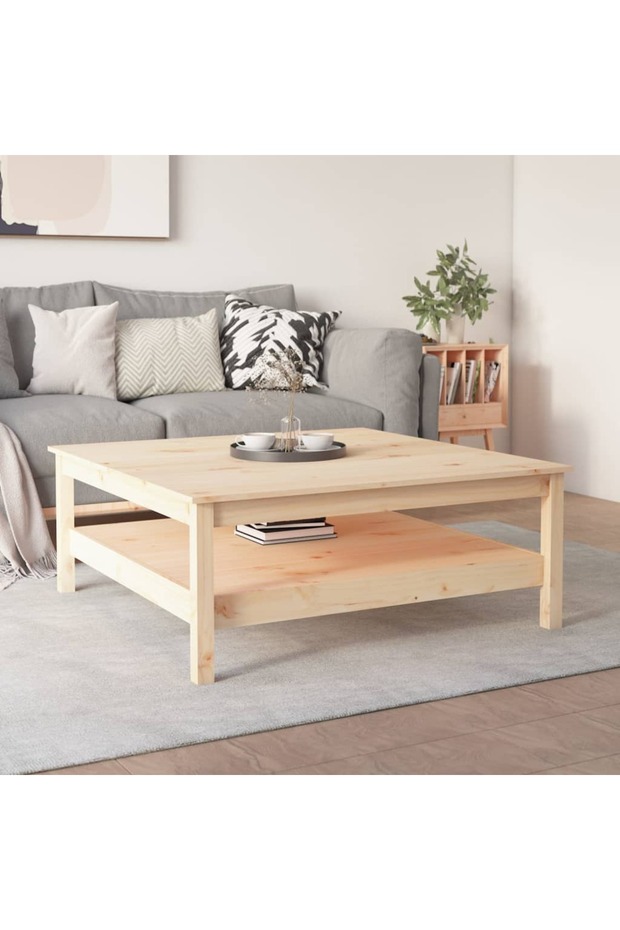 Coffee Table 100x100x40 cm Solid Wood Pine - 2