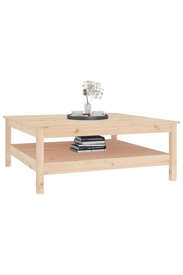 Coffee Table 100x100x40 cm Solid Wood Pine - 4