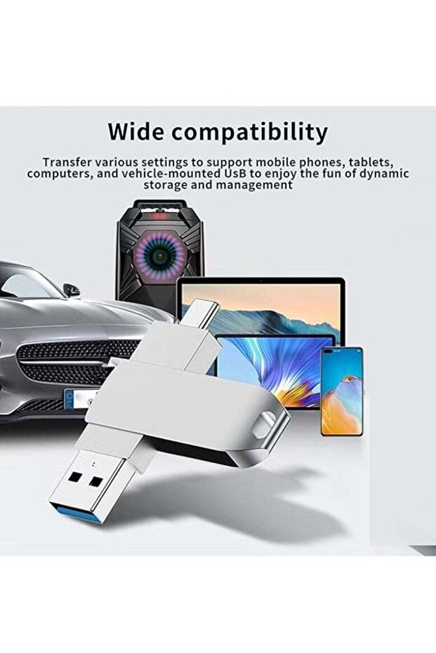 محرك أقراص فلاش USB بسعة 2 تيرابايت، واجهة من النوع C، سرعة عالية - 5