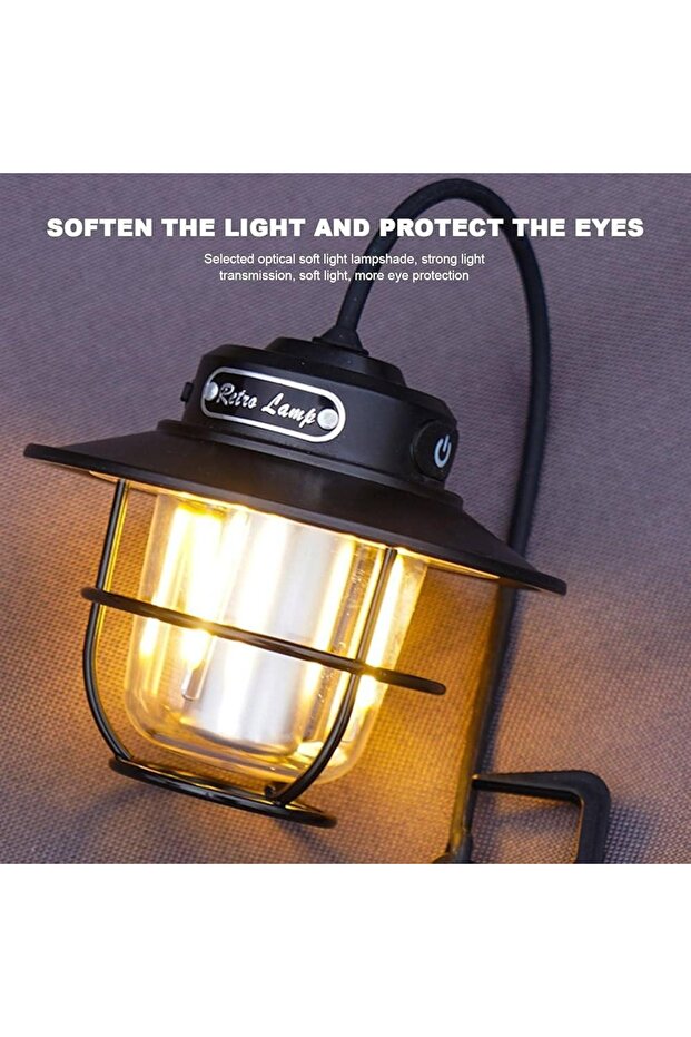 مصباح LED للتخييم قابل لاعادة الشحن تايب سي - 2