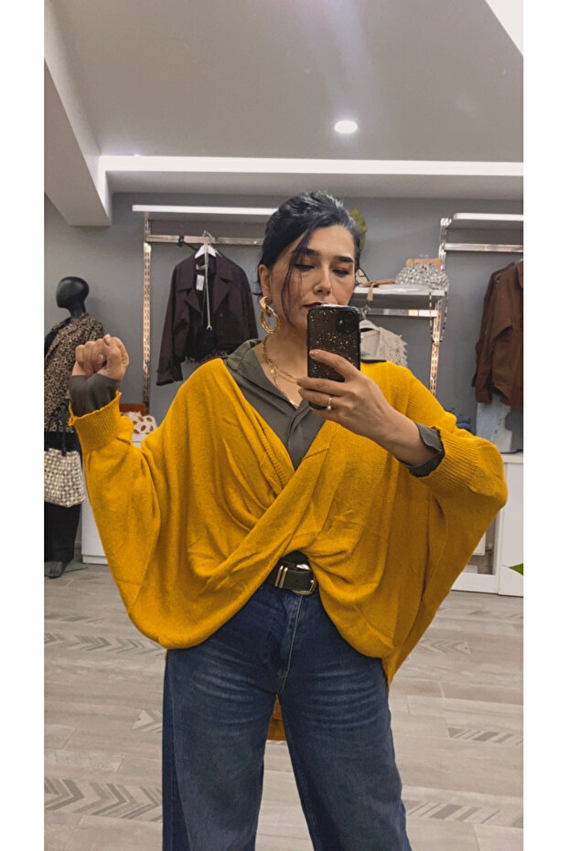 çapraz salaş bohem bluz - 3